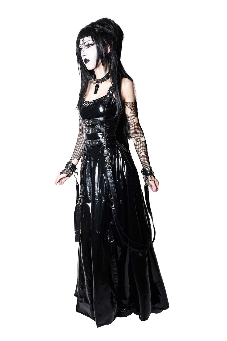 BLACK PVC VINYL INDUSTRY BALL GOWN - Image 10
