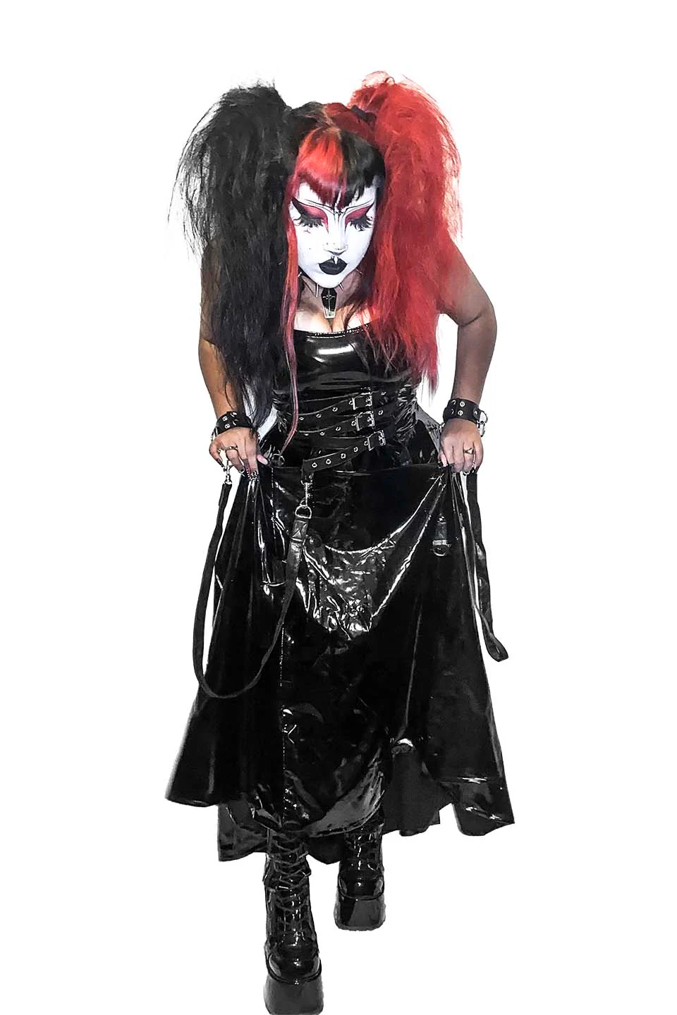 BLACK PVC VINYL INDUSTRY BALL GOWN - Image 11
