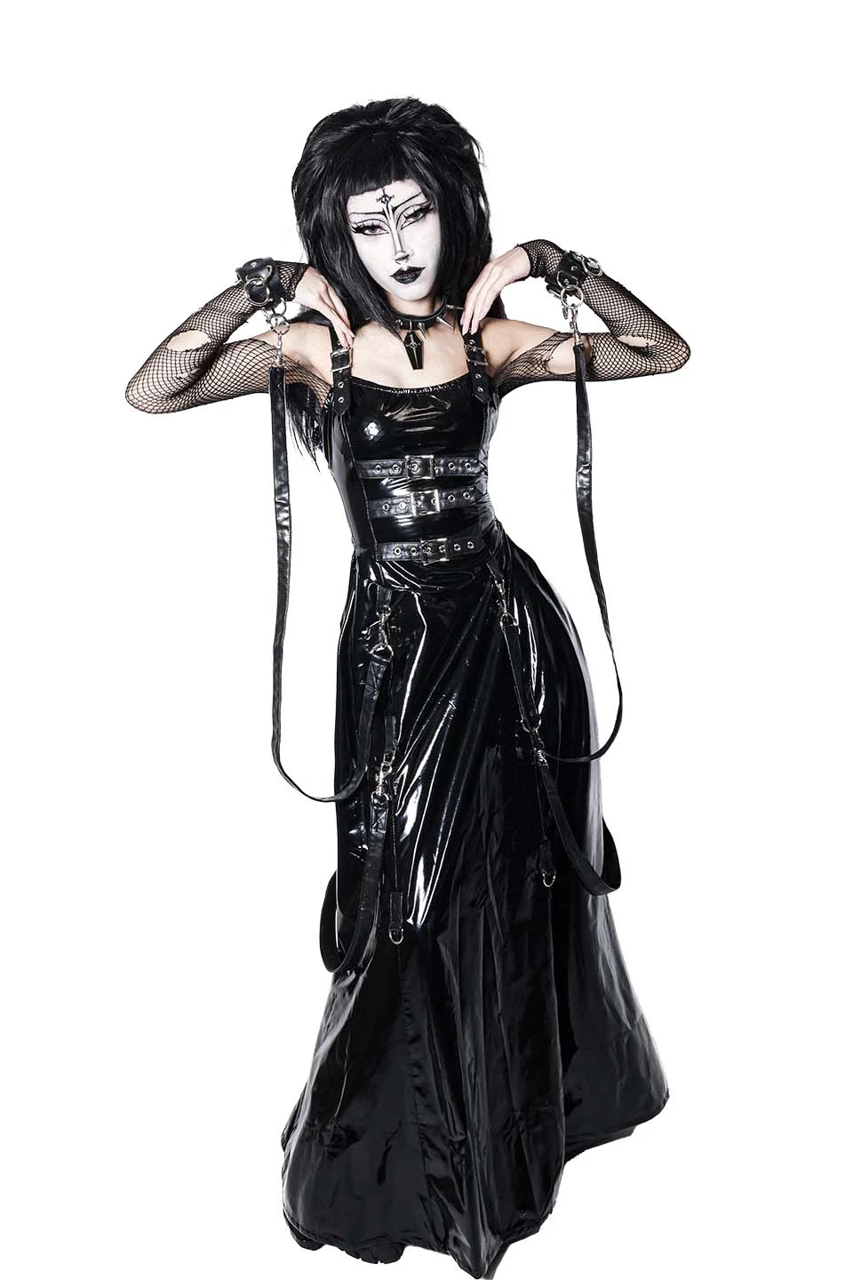BLACK PVC VINYL INDUSTRY BALL GOWN - Image 3