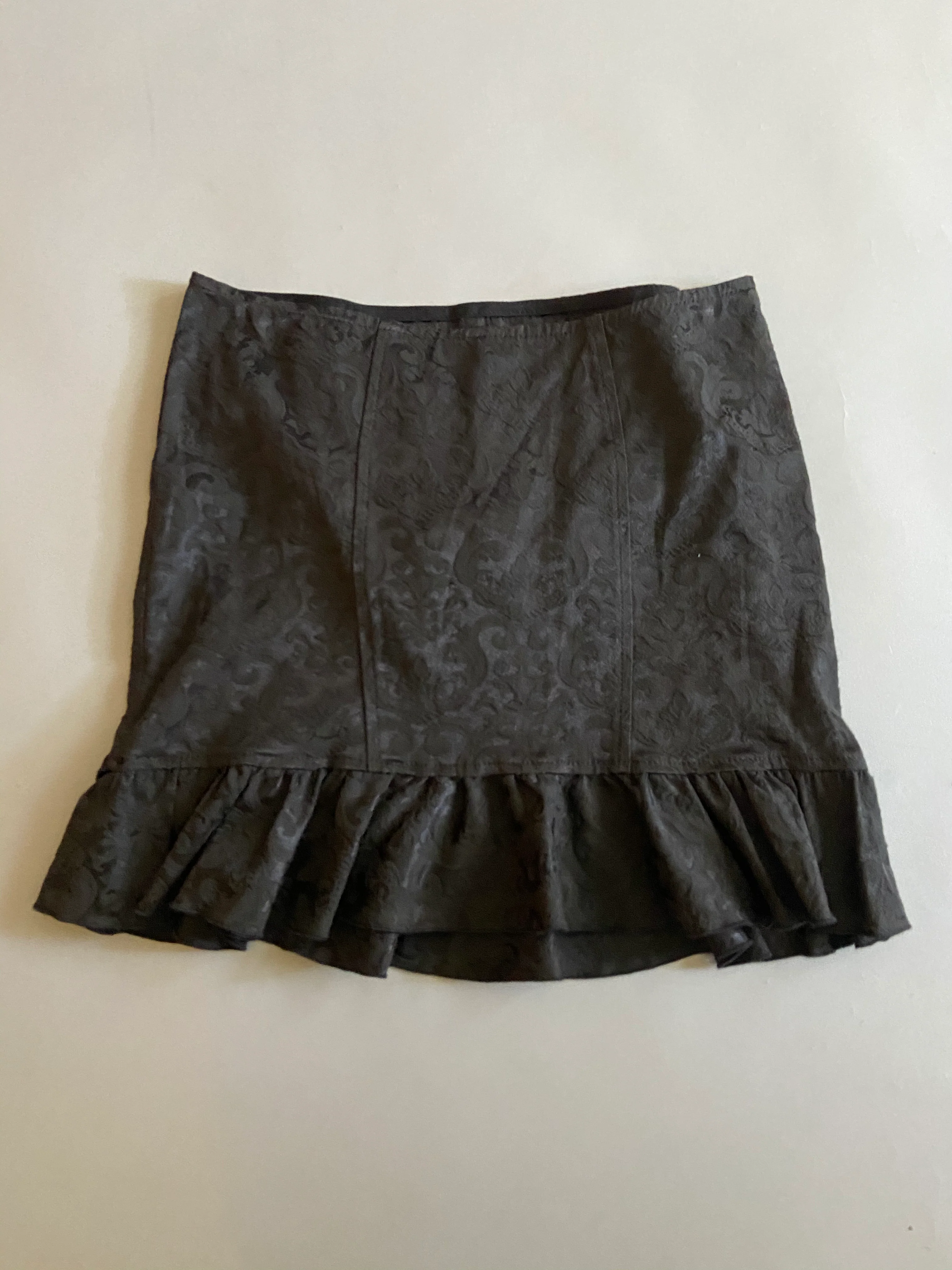 Vintage Blacklist Black on Black Brocade Fabric skirt