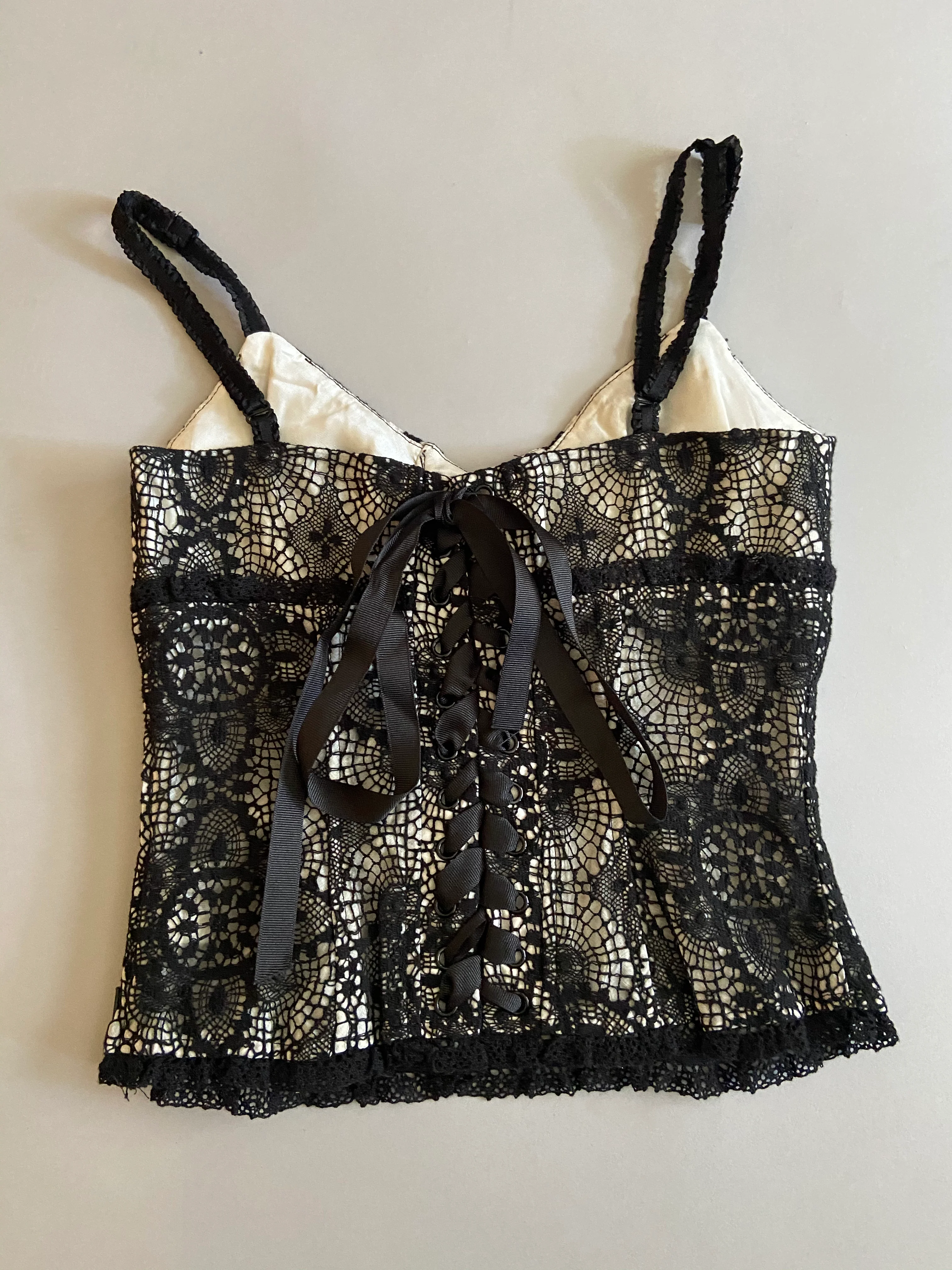 Vintage Blacklist Crochet Lace Tank Top - Image 2