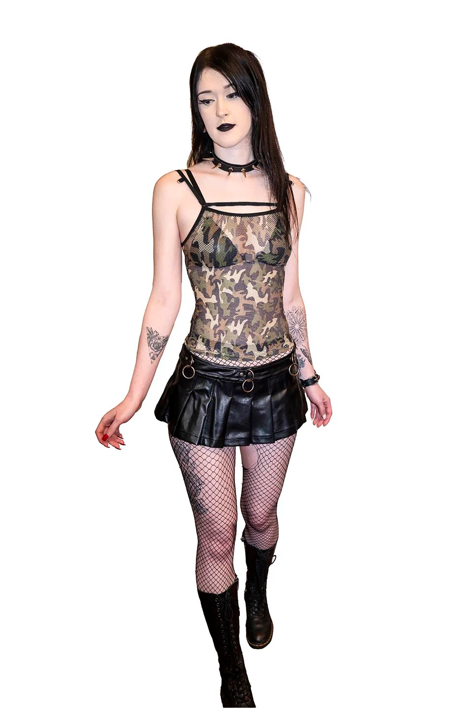 Camo Transformer Fishnet Top - Image 11