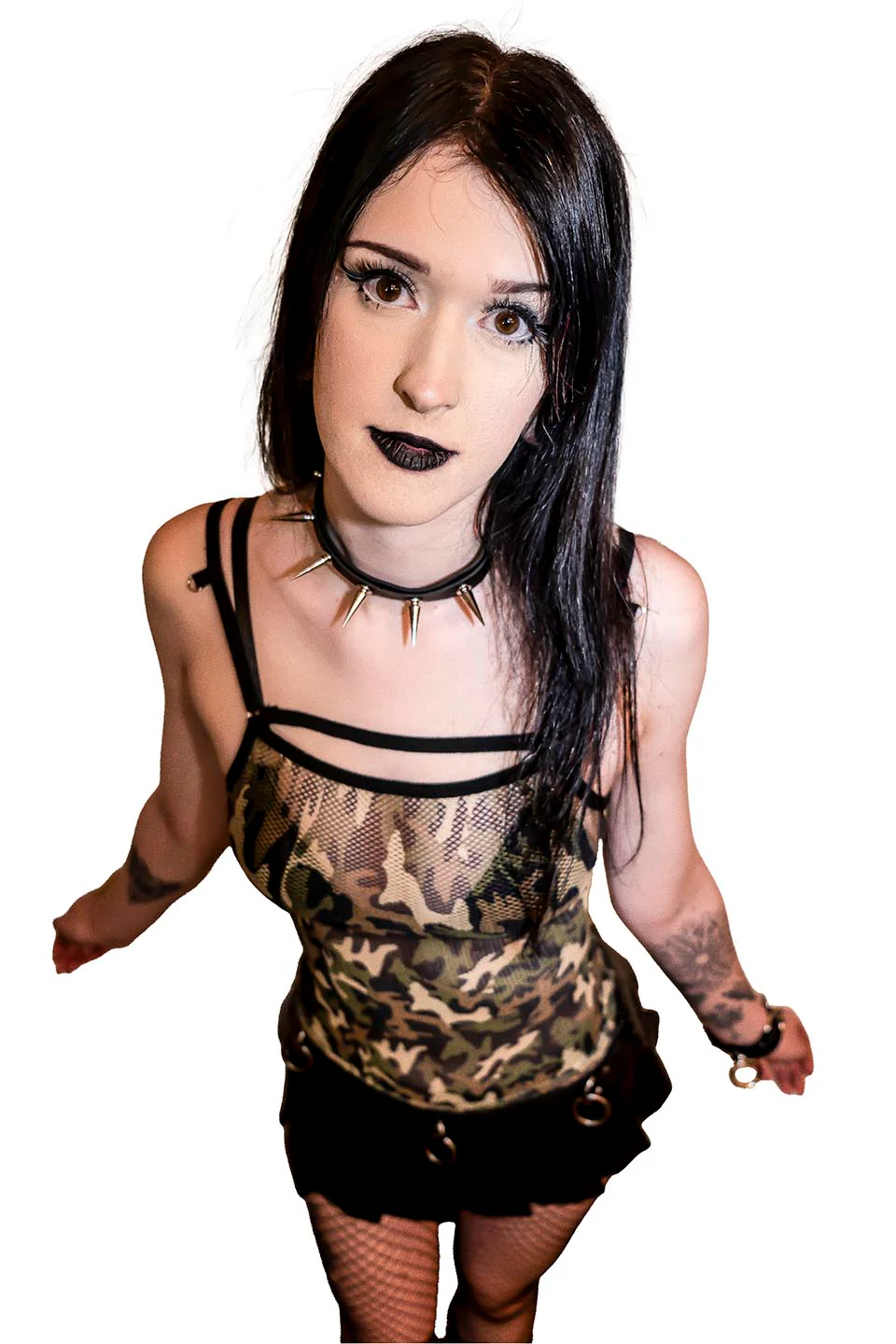 Camo Transformer Fishnet Top - Image 3
