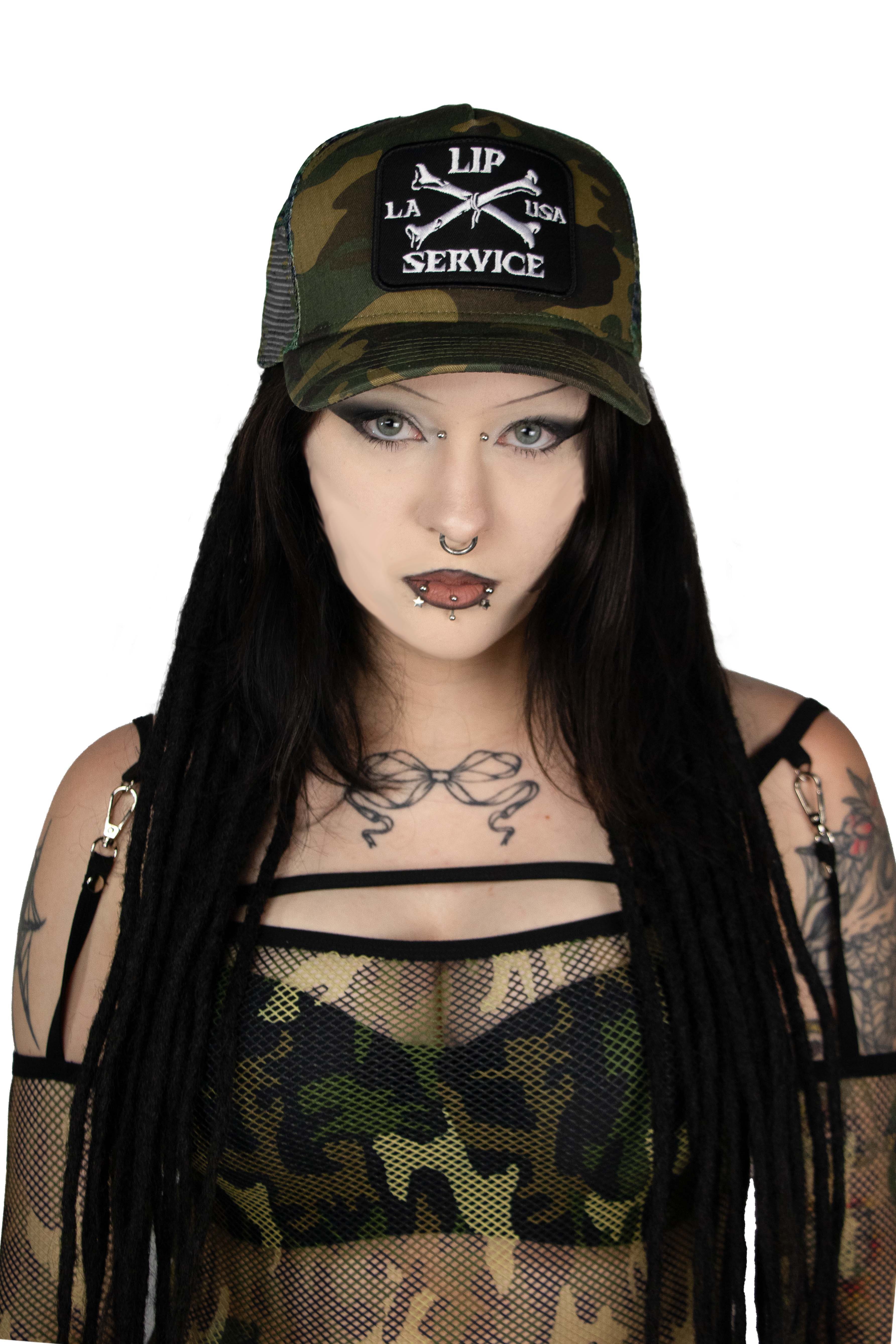 Camo Transformer Fishnet Top - Image 4
