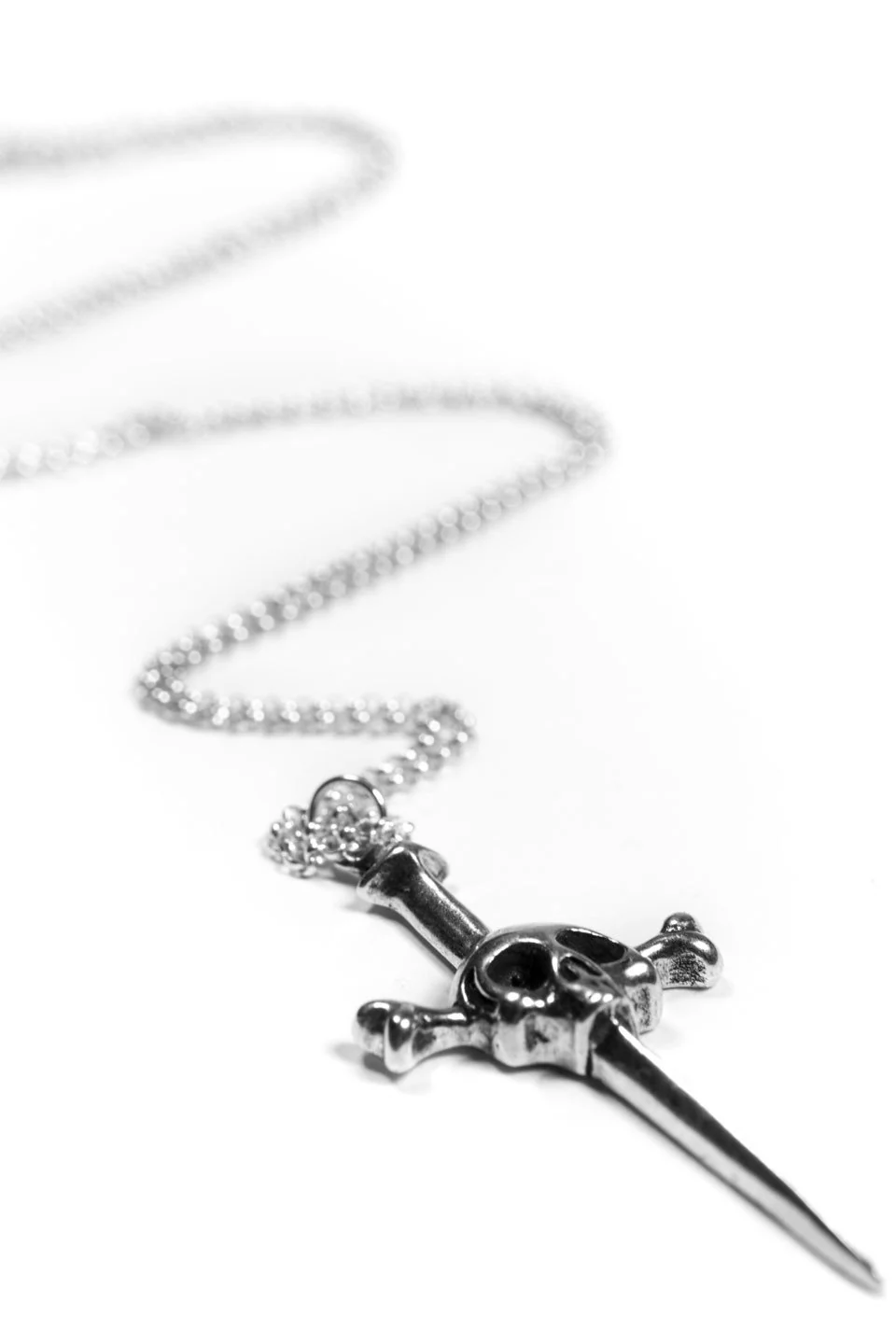 Classic Dagger Pendant Necklace - Image 4