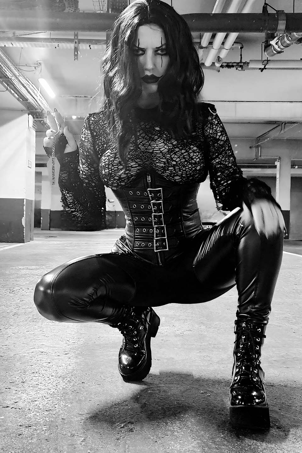 Classic Waist Cincher in Matte Black Vegan Leather - Image 11