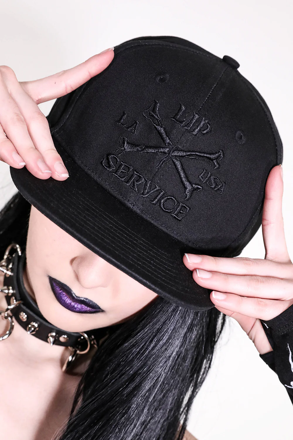 Cross Bones Snapback Baseball Hat B/B - Image 3