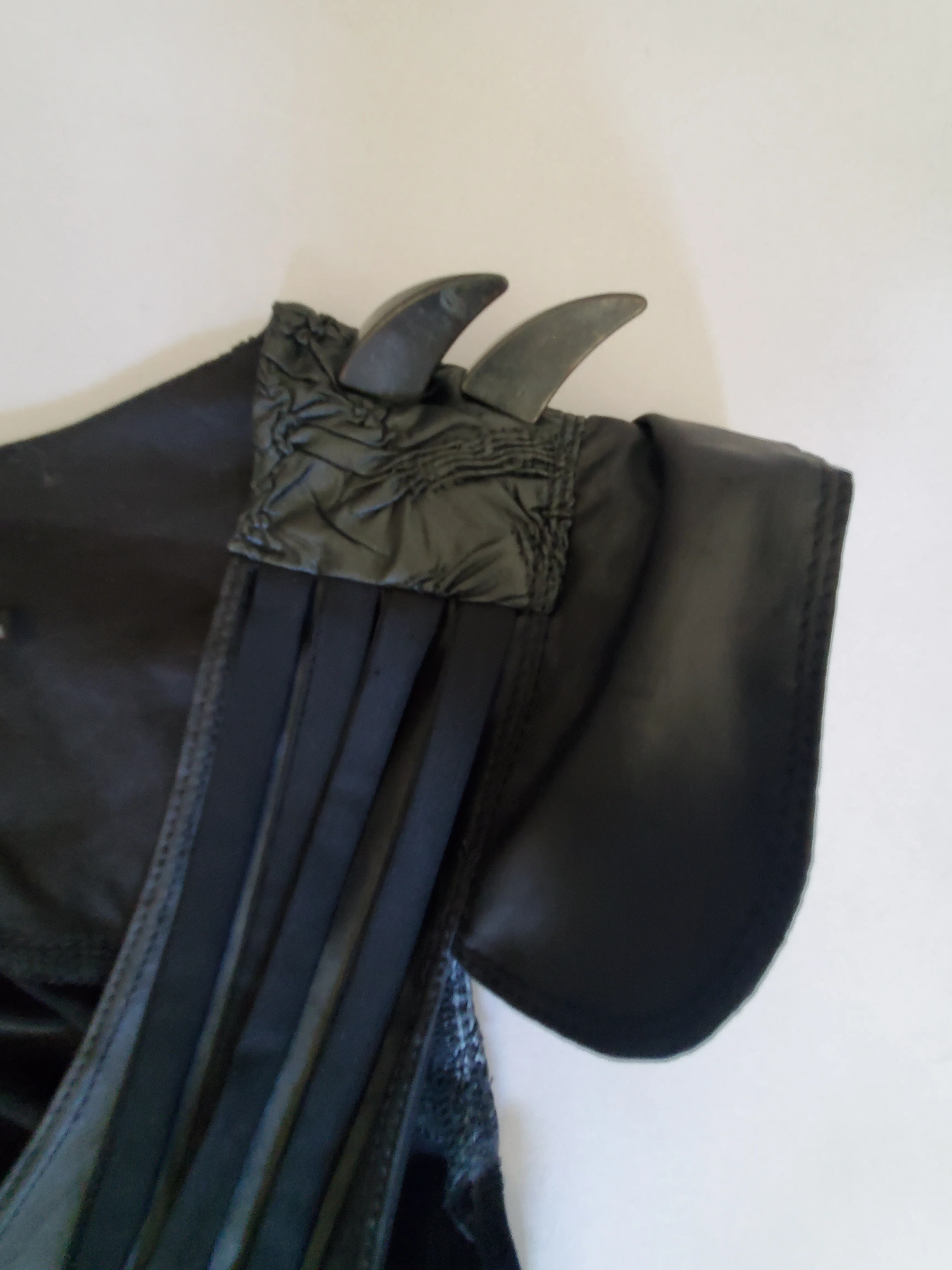 Cyber Claw Black Matte Spandex Mini Dress - size M - Image 2