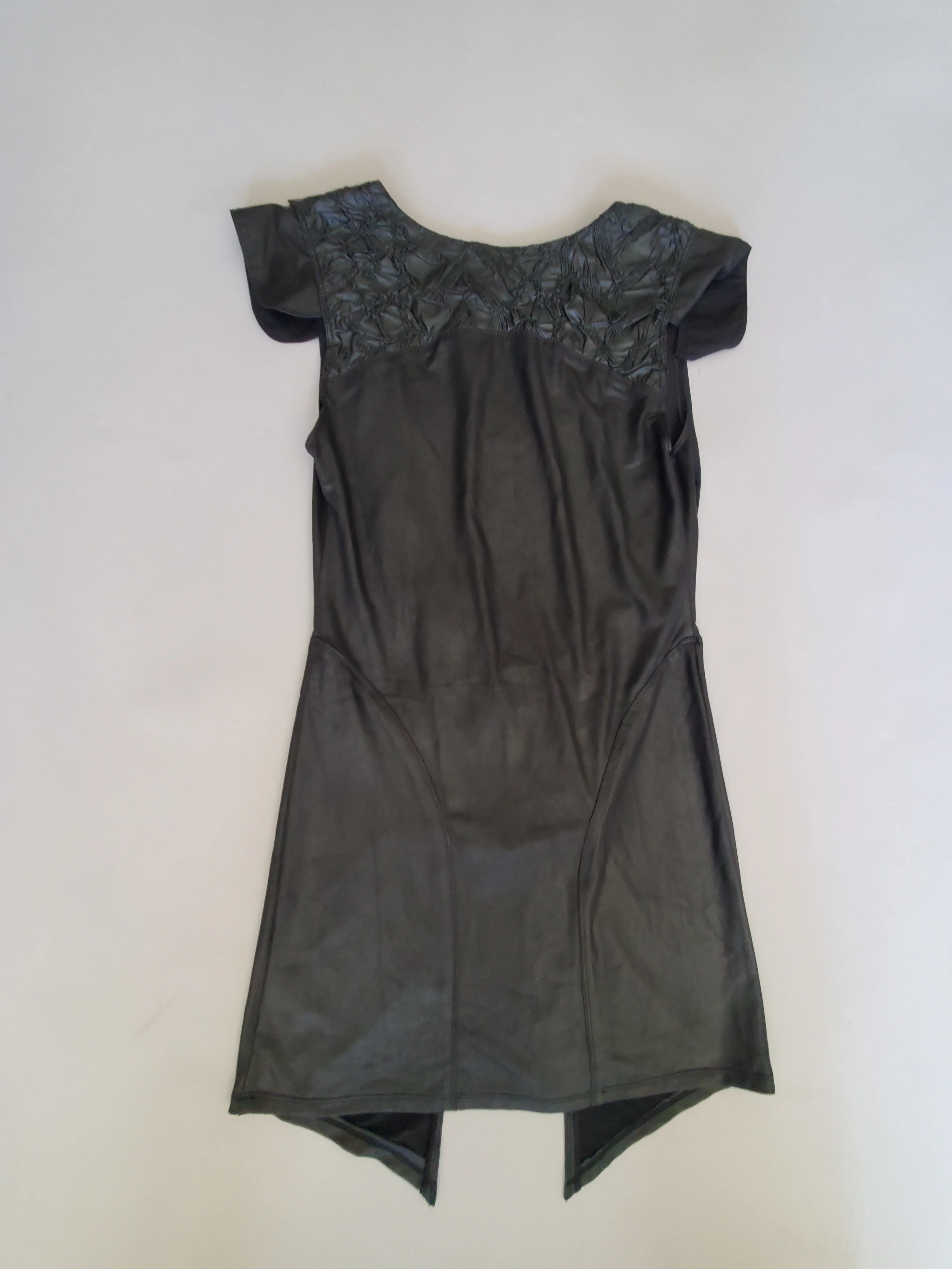 Cyber Claw Black Matte Spandex Mini Dress - size M - Image 3