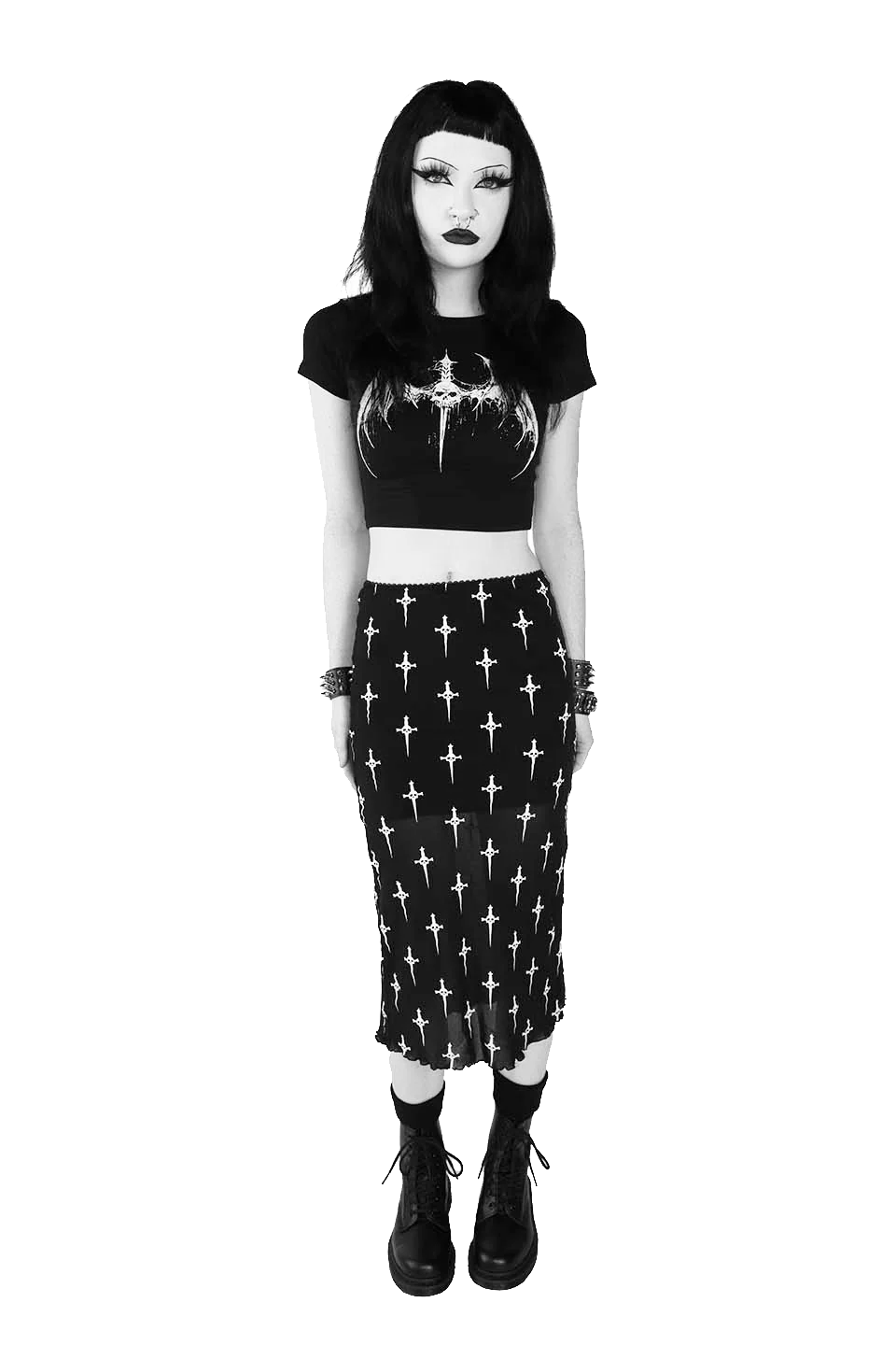 Dagger Bat Baby Tee - Image 4