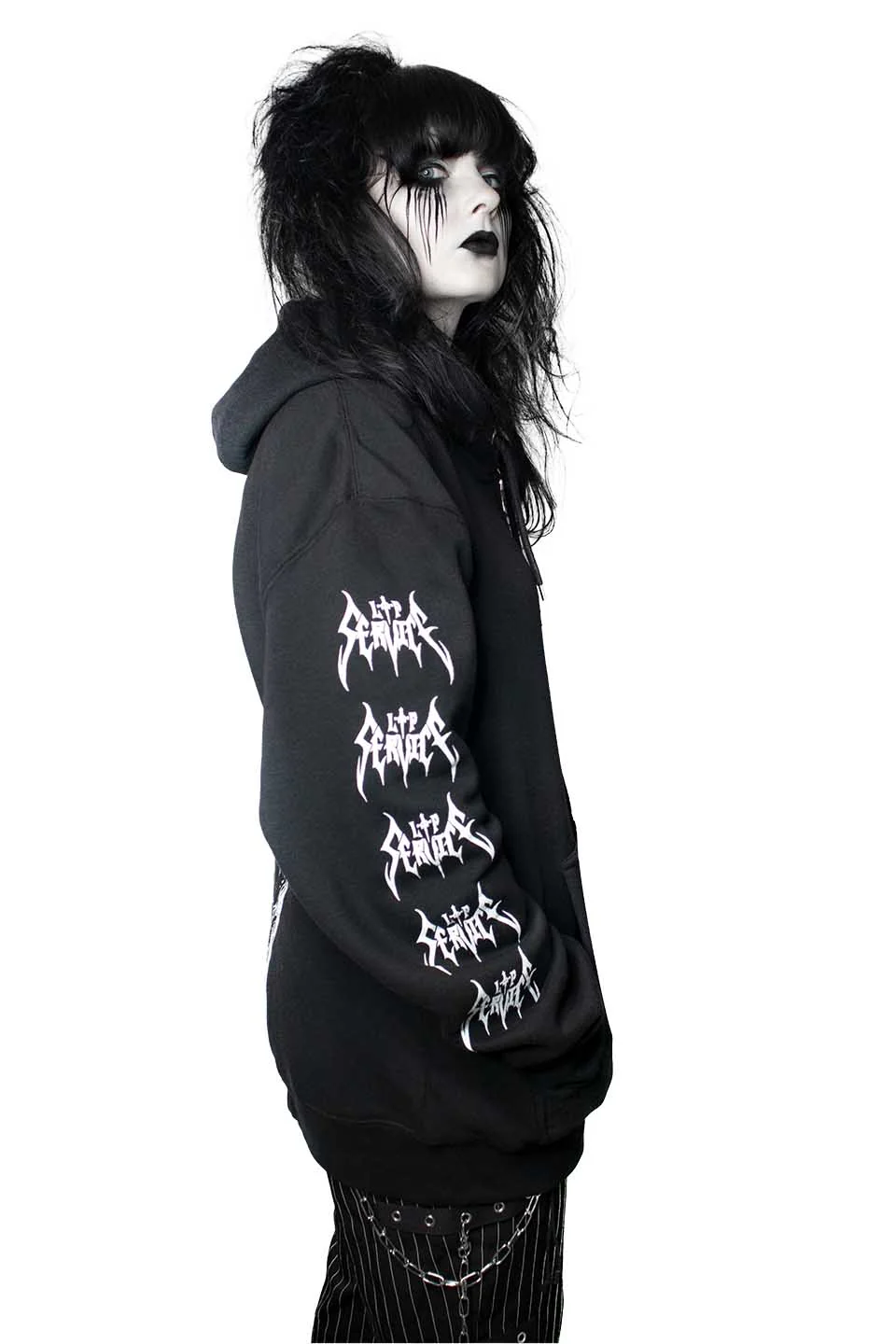 Lip Service Dagger Coffin Zip Hoodie - Image 3