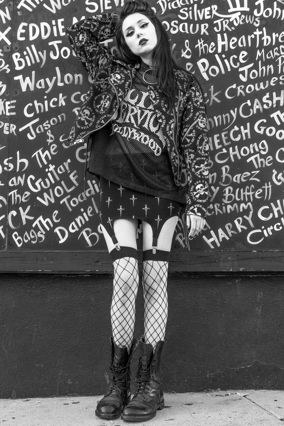 Dagger Print Garter Clip Skirt - Image 6