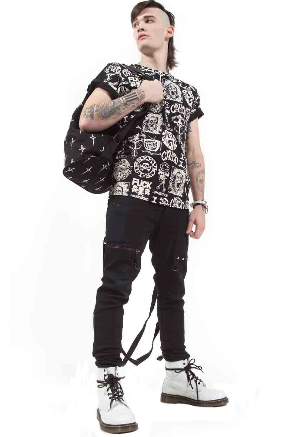 Dagger Print Large Backpack - Image 7