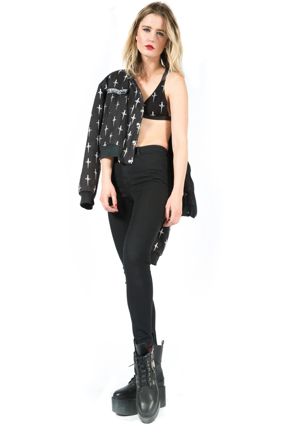 Dagger Print Triangle Top - Image 3