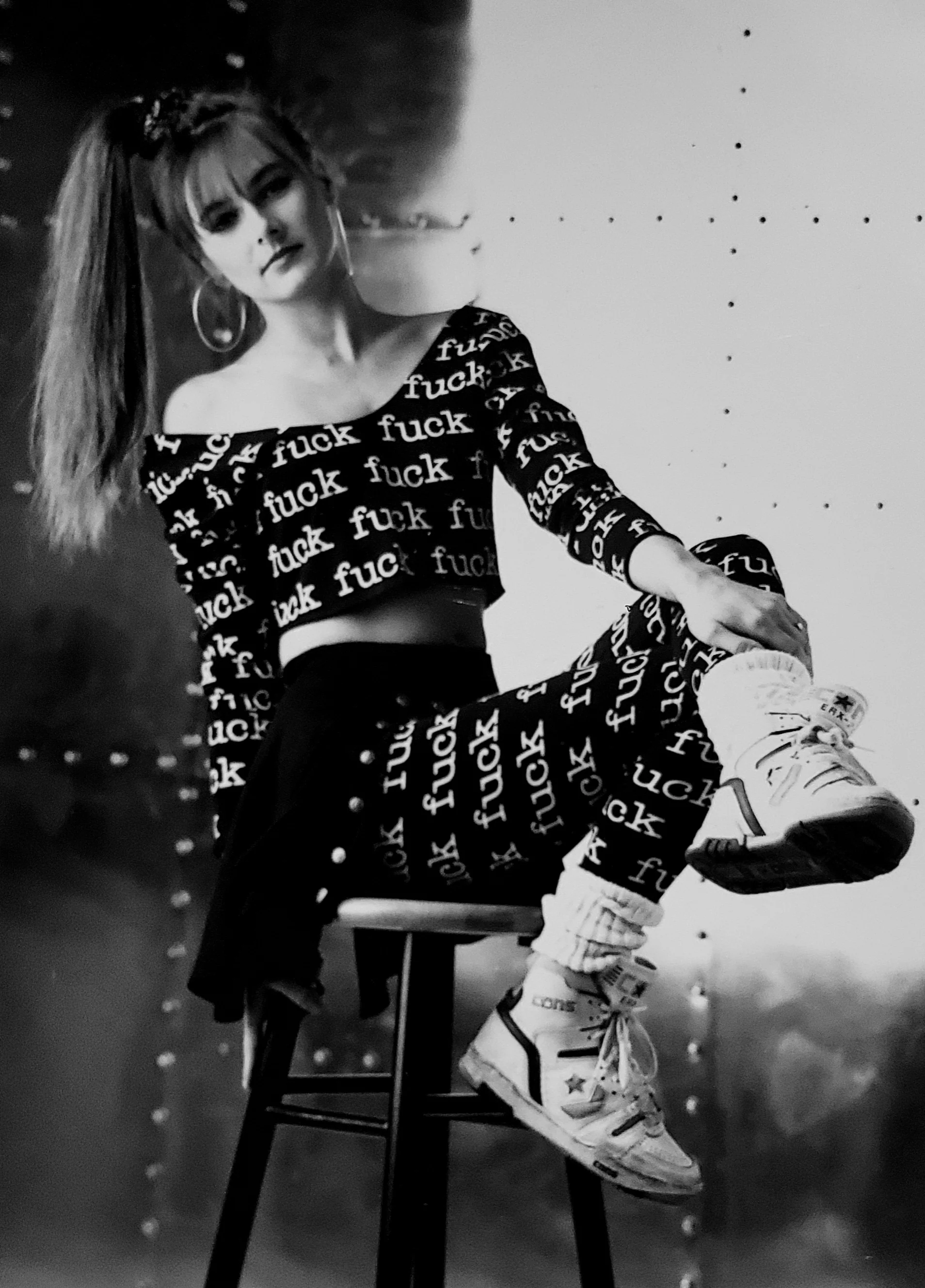 FUCK Print Leggings - Image 2