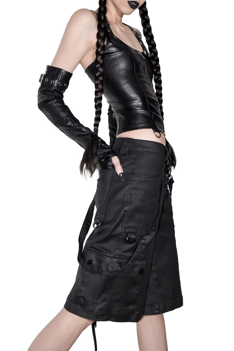 Future Division Headhunter Waxed Bondage Unisex Cargo Shorts - Image 5