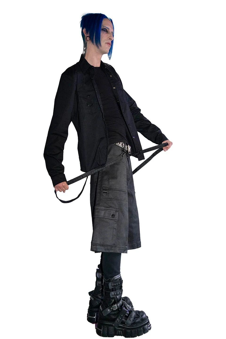 Future Division Headhunter Waxed Bondage Unisex Cargo Shorts - Image 5