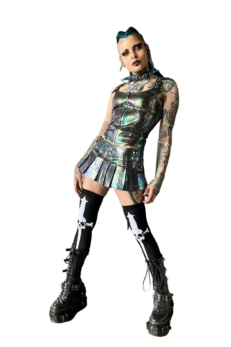Hardcore Classic PVC Bustier Oil Spill