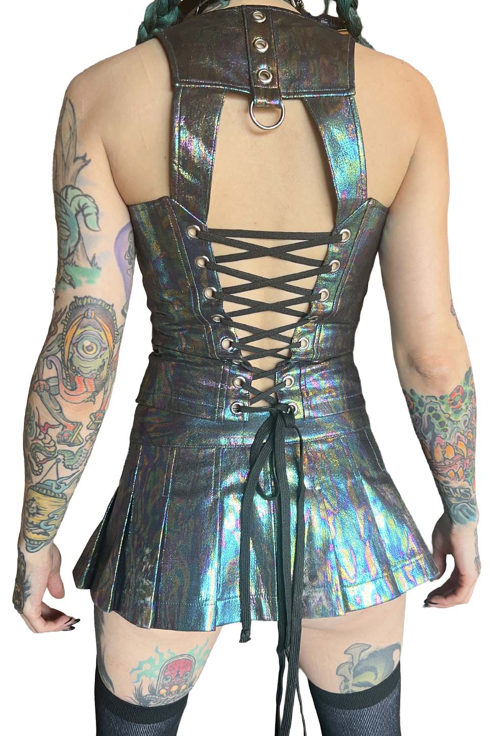 Hardcore Classic PVC Bustier Oil Spill - Image 8
