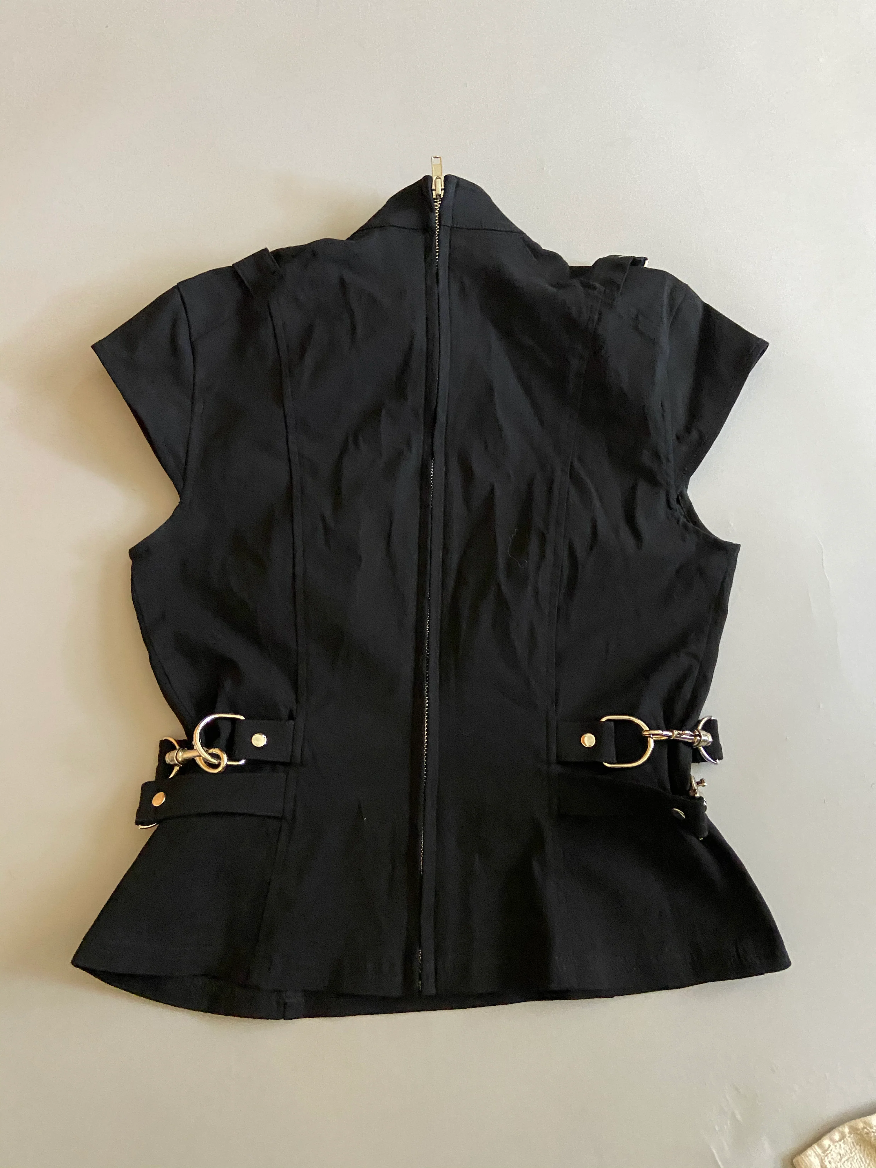 Lip Service Black Gansta Pranksta Bondage Top - Image 2