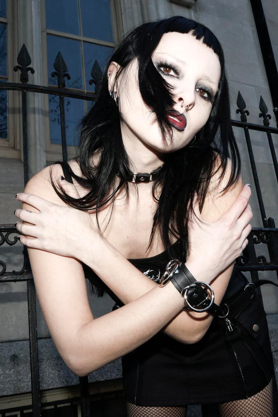Lip Service Bondage Ring Bracelet Cuff Vegan - Image 2