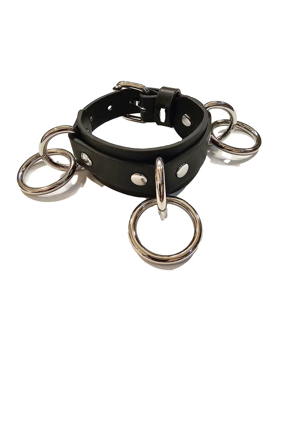 Lip Service Bondage Ring Bracelet Cuff Vegan - Image 3