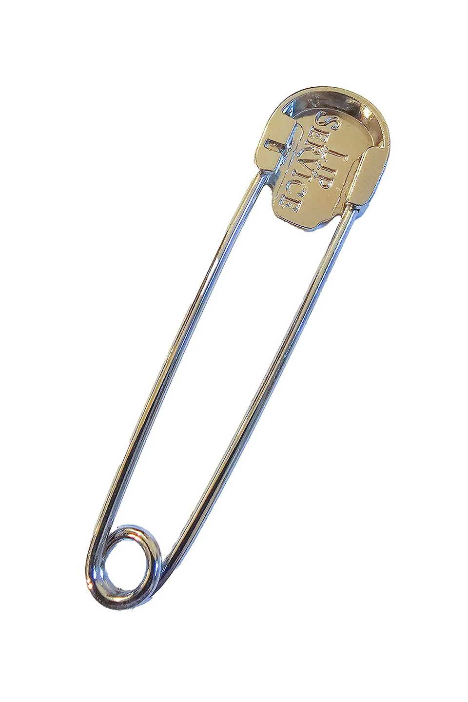 Lip Service Chrome and Black Enamel Skull Kilt Safety Pin - Image 4
