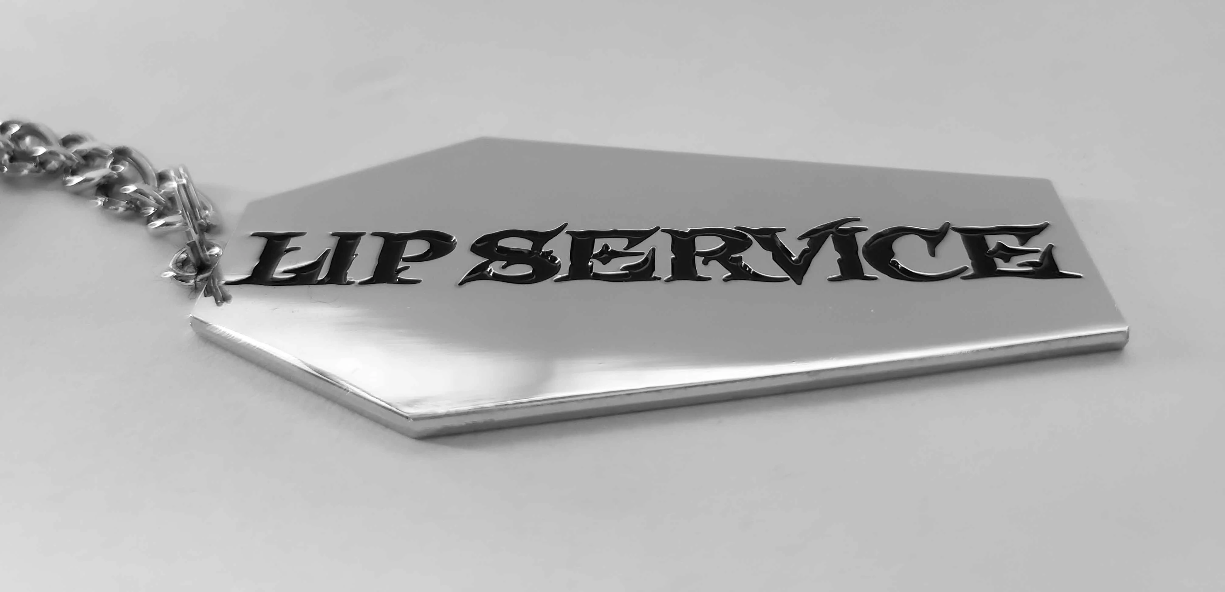 Lip Service Coffin Dagger Enamel Keychain - Image 4