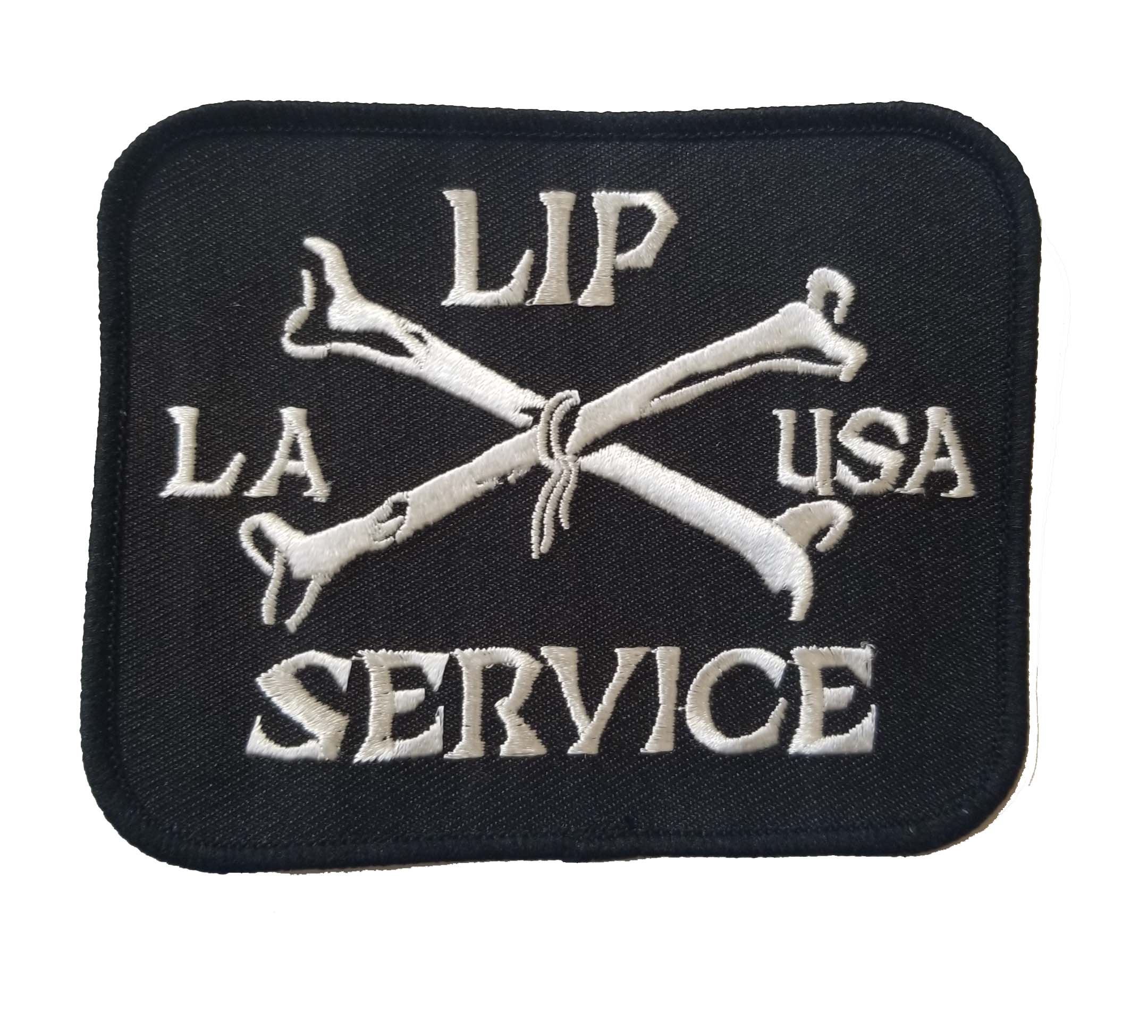 Lip Service Cross Bones Patch