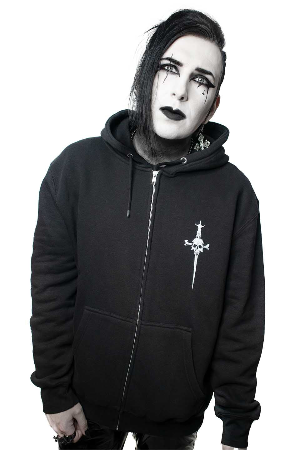 Lip Service Dagger Coffin Zip Hoodie - Image 4