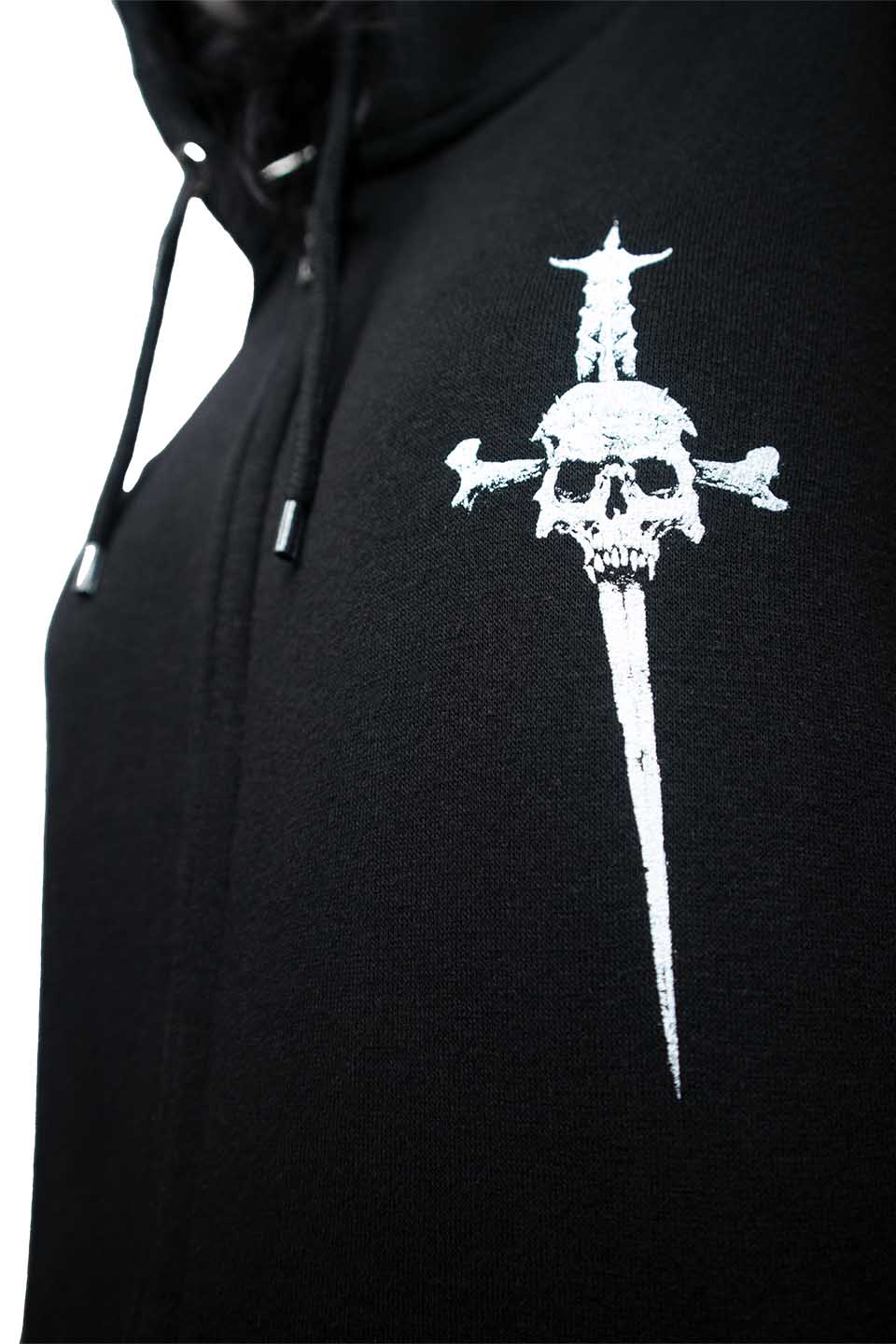 Lip Service Dagger Coffin Zip Hoodie - Image 6