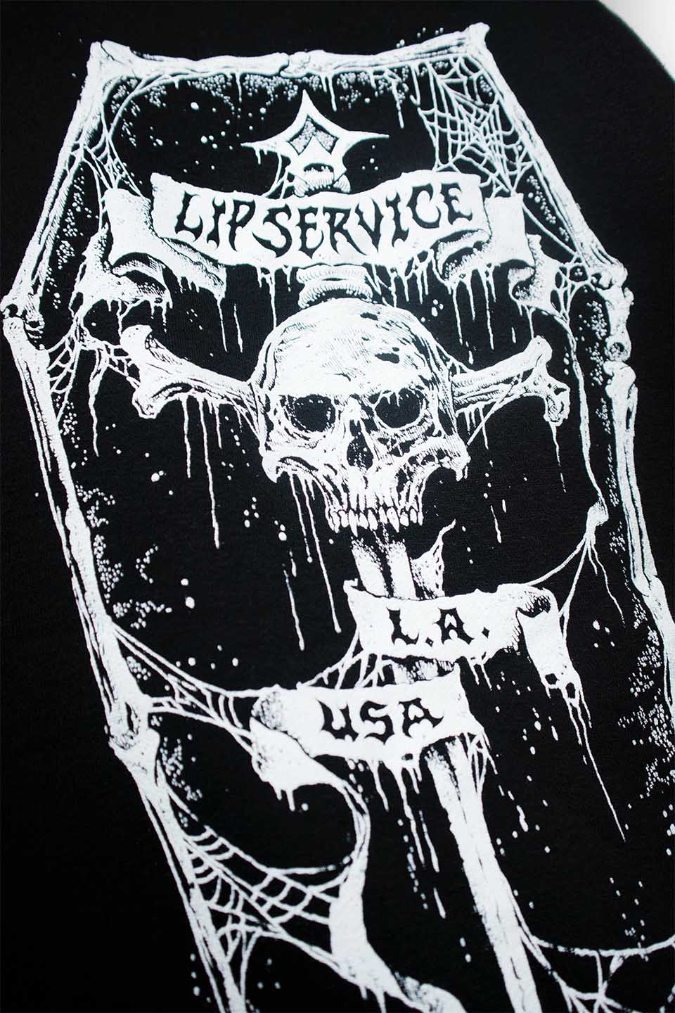 Lip Service Dagger Coffin Zip Hoodie - Image 8