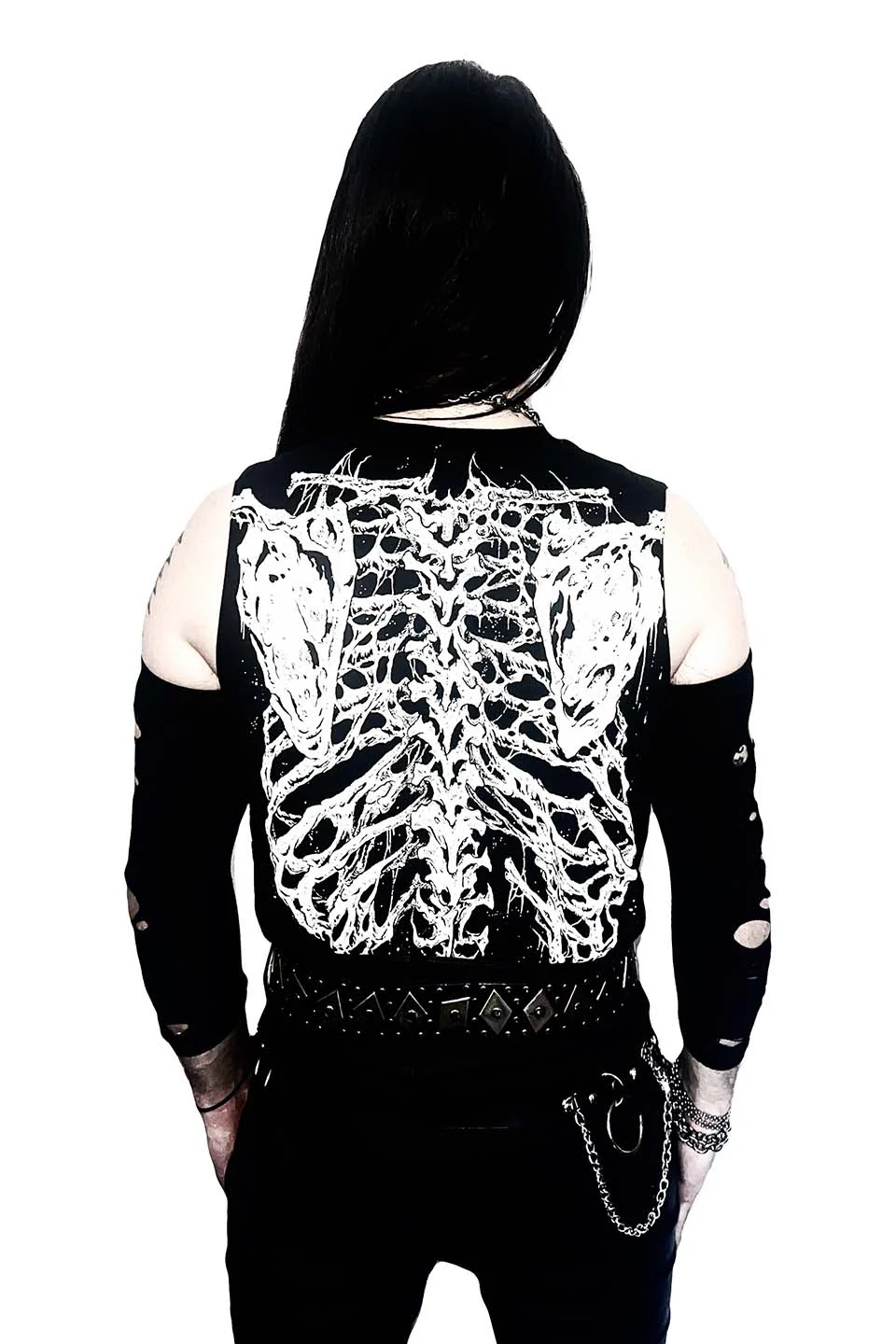 Dead Inside Rib Cage Sleeveless T-shirt - Image 2