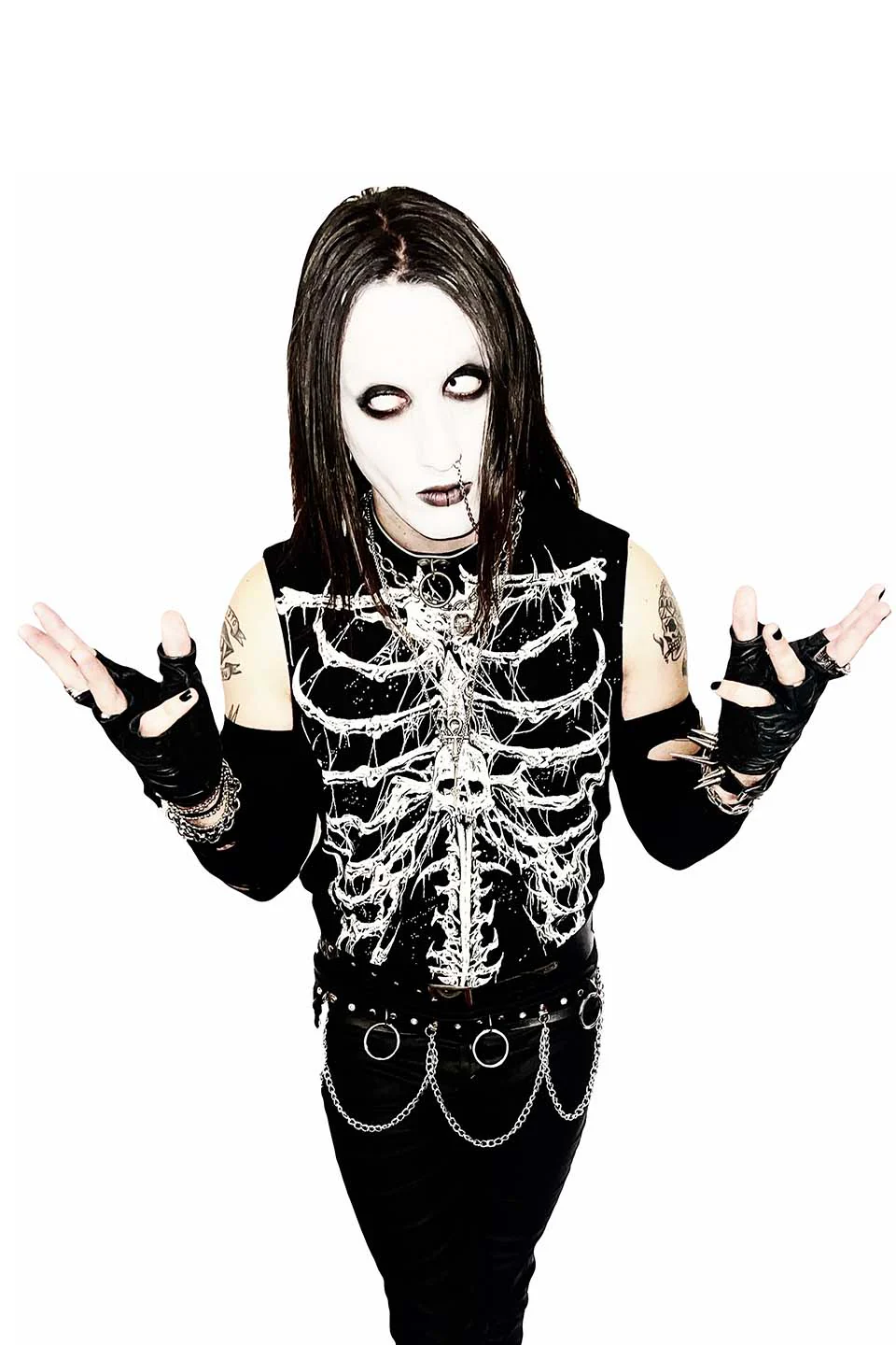Dead Inside Rib Cage Sleeveless T-shirt - Image 4