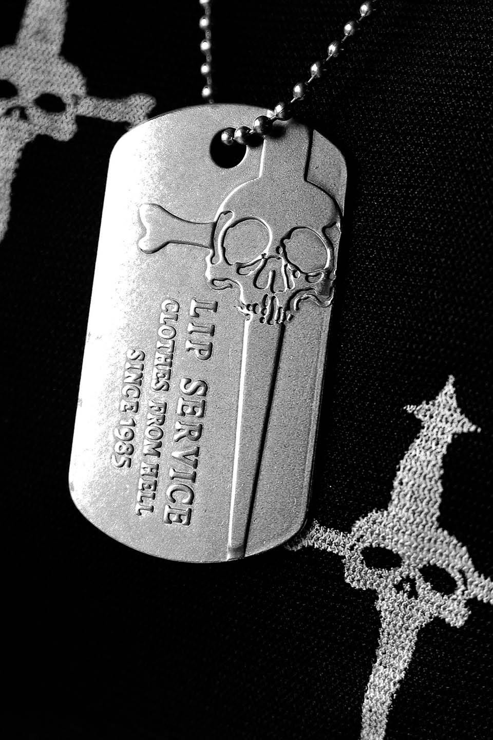 Lip Service Dog Tag Necklace - Image 3