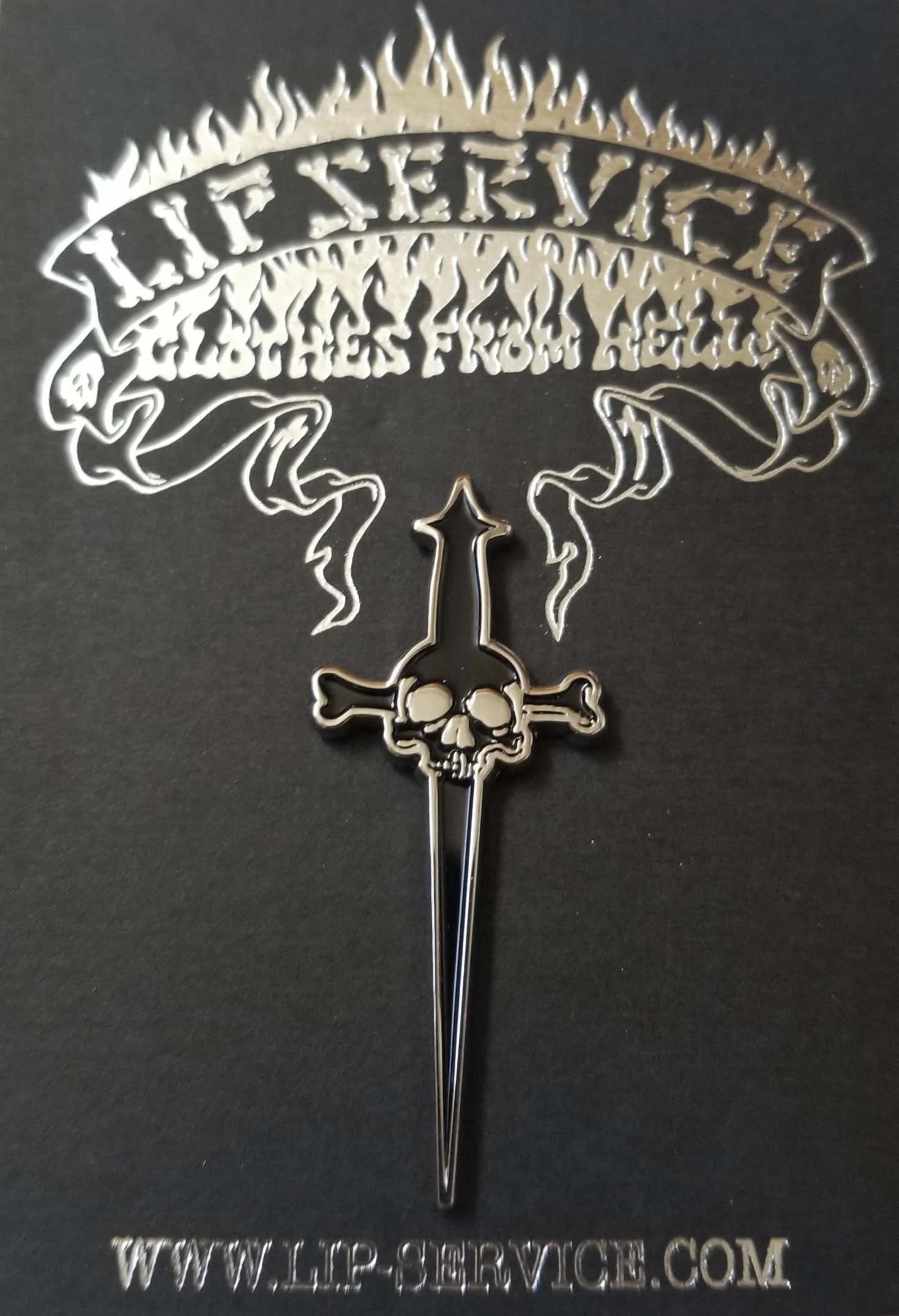 Lip Service Enamel Pin - Image 3