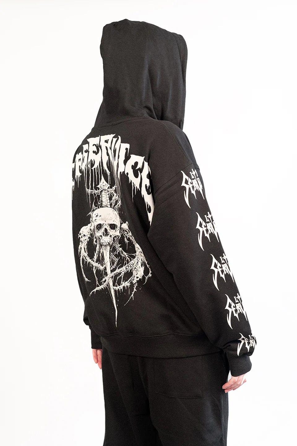 Lip Service Metal Dagger Zipper Hoodie - Image 2