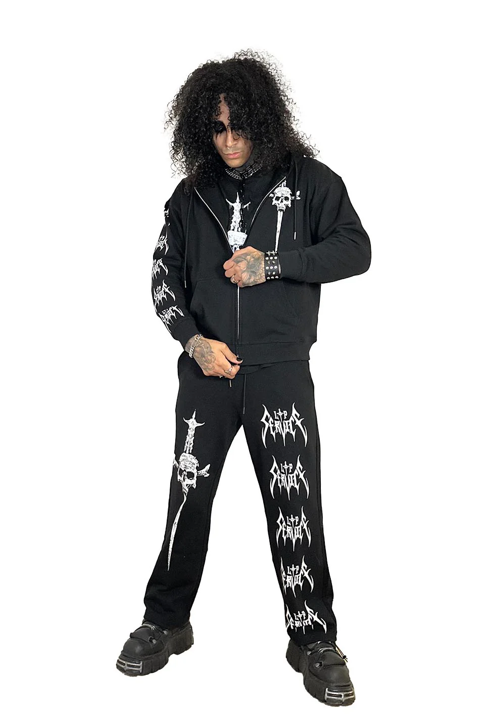 Lip Service Metal Dagger Zipper Hoodie - Image 5