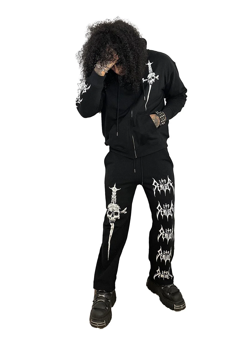 Lip Service Metal Dagger Zipper Hoodie - Image 2