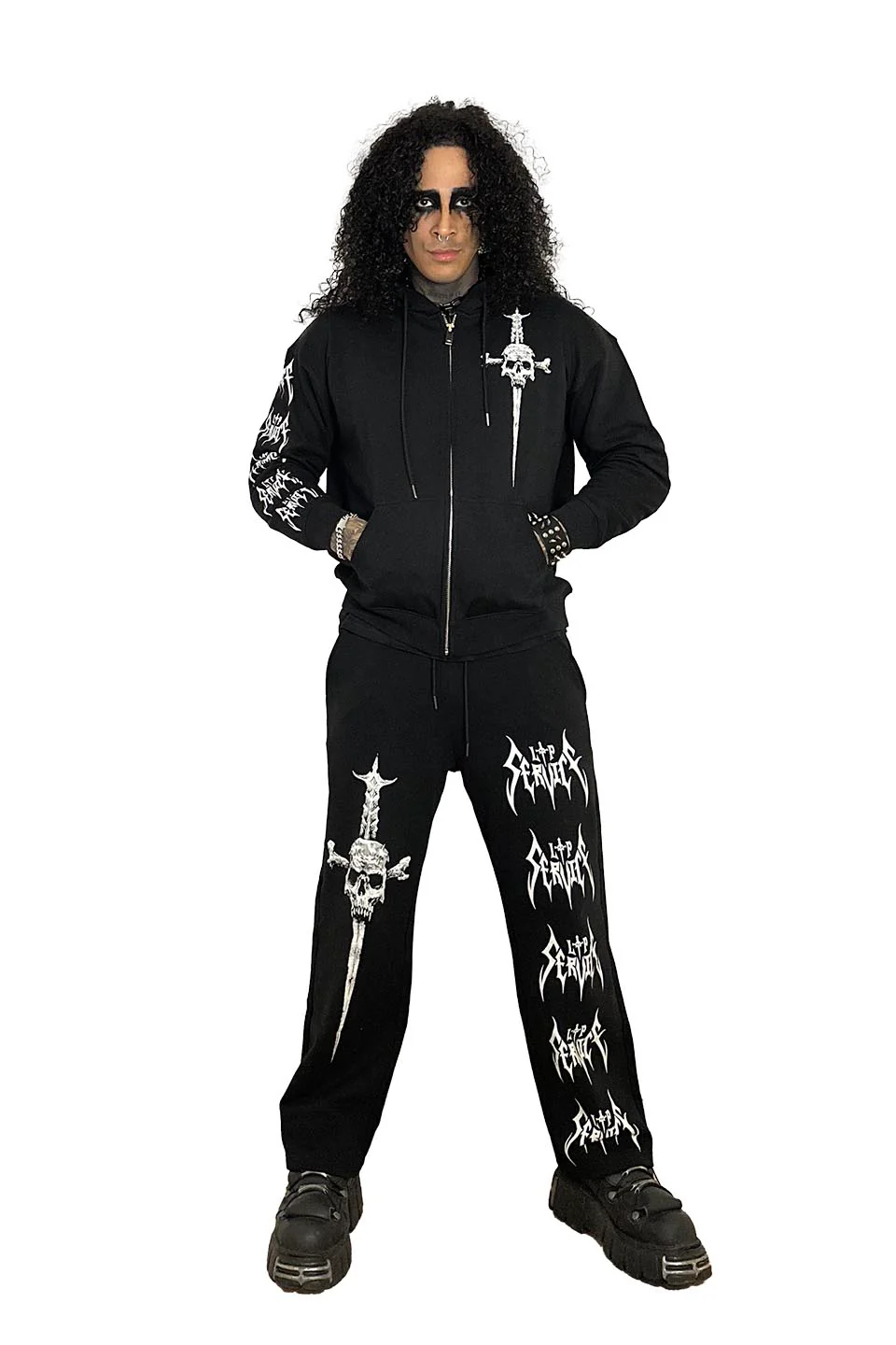 Lip Service Metal Dagger Zipper Hoodie - Image 9
