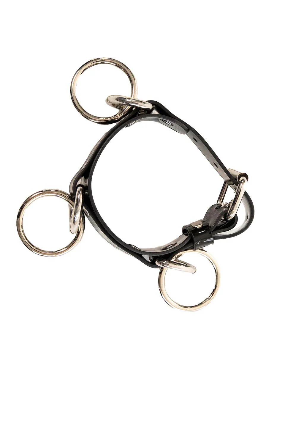 Lip Service PVC Bondage Ring Bracelet Cuff Vegan - Image 3