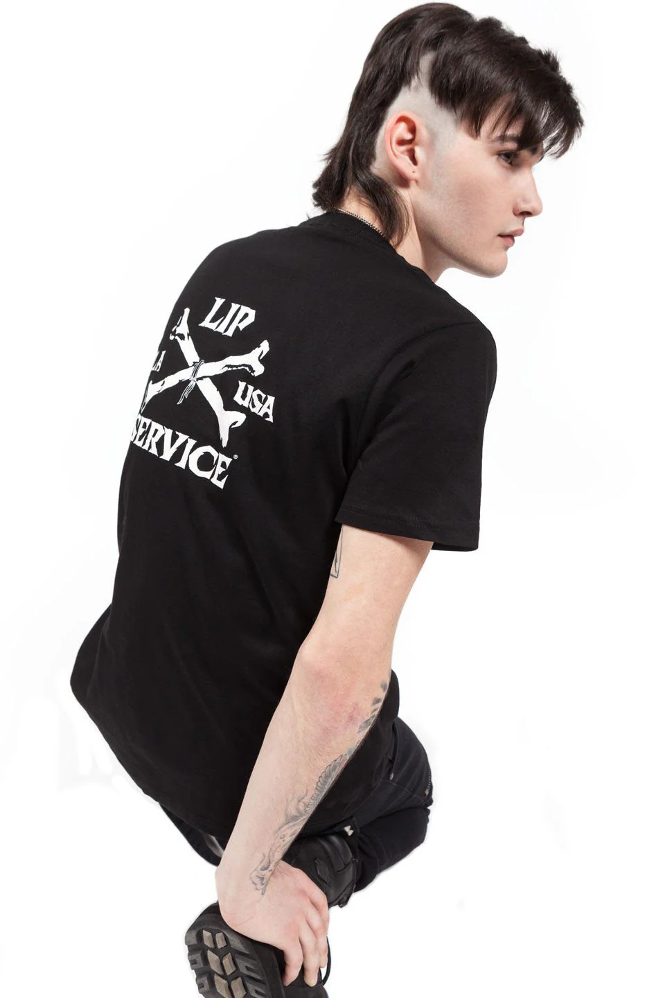 Lip Service Winged Skull T-shirt - Image 3