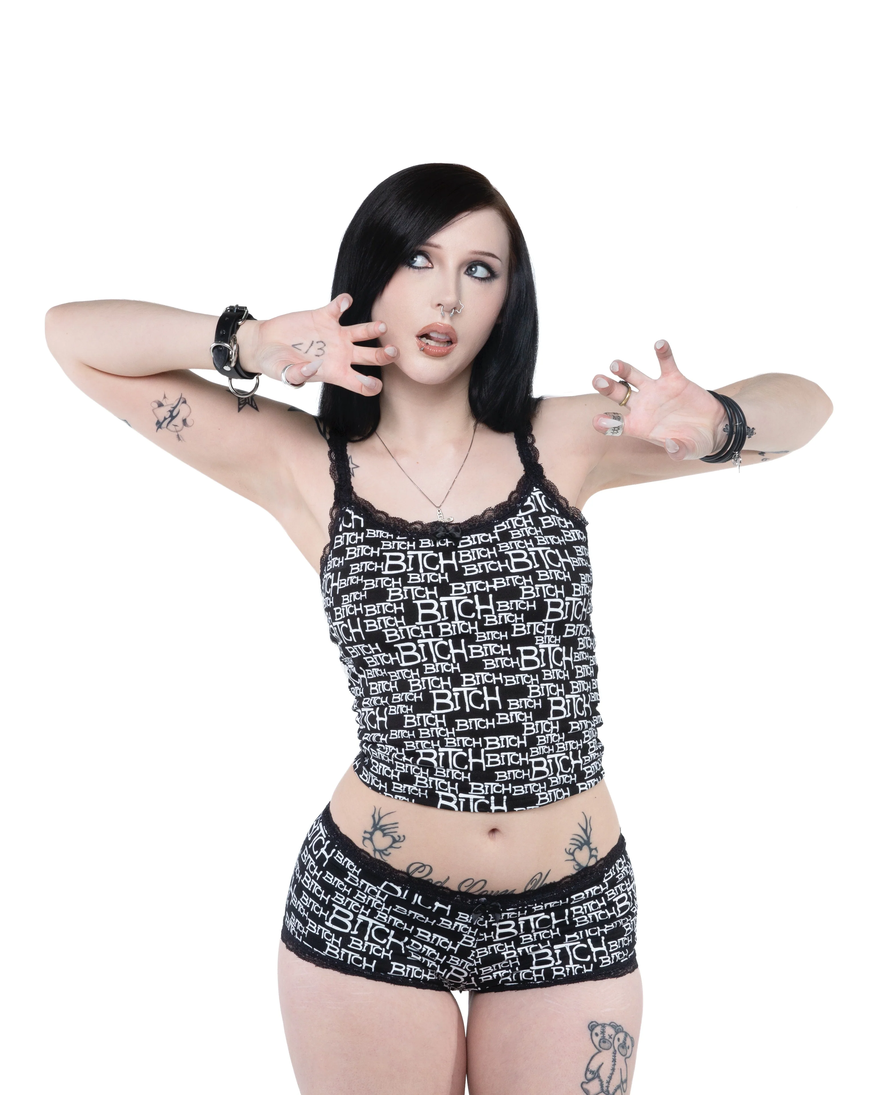 Lip Service X iGirl Bitch Swear Shorts - Image 5