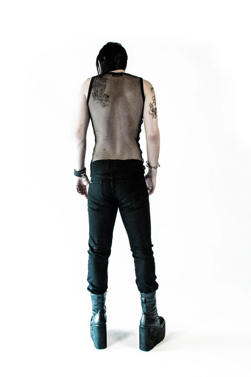 Cross Strap Fishnet Top - Image 4
