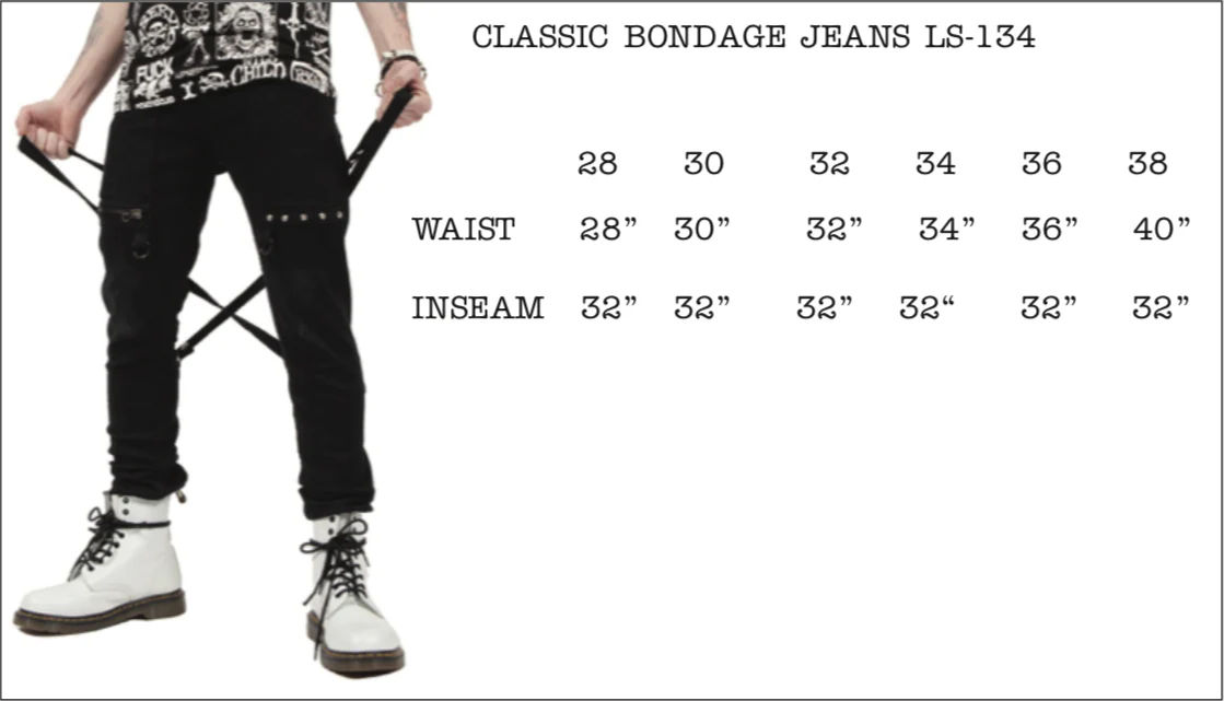 Cross Strap Stretch Jeans - Image 6
