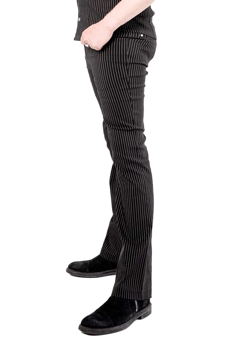Men's Pinstriped Gangsta Pranksta Pants - Stitch - Image 4