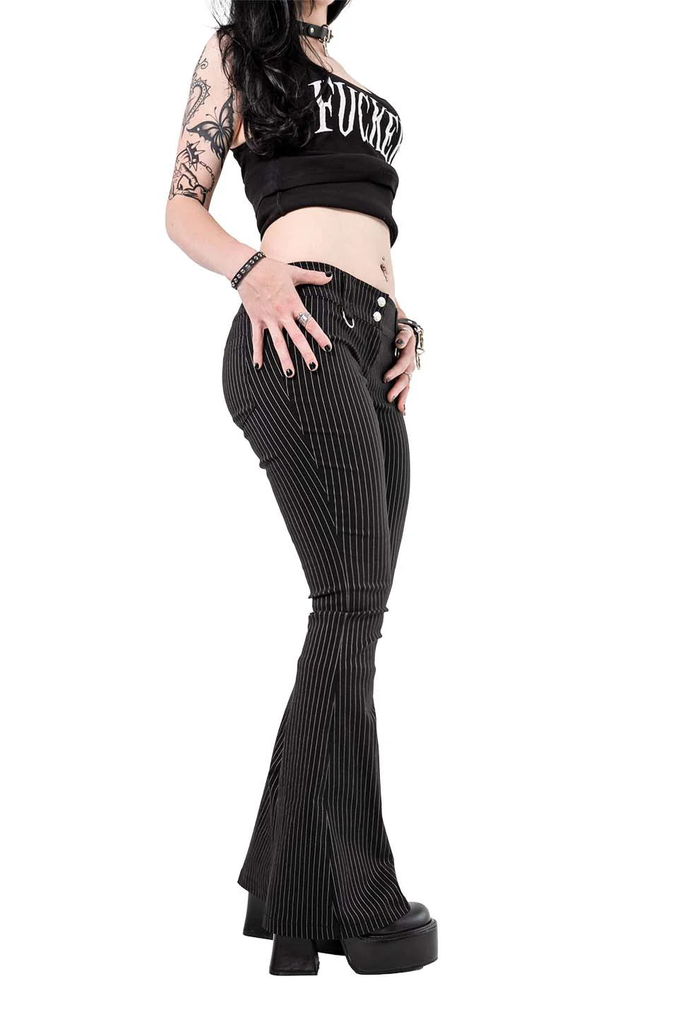 Pinstriped Gangsta Pranksta Pants - Karley - Image 5