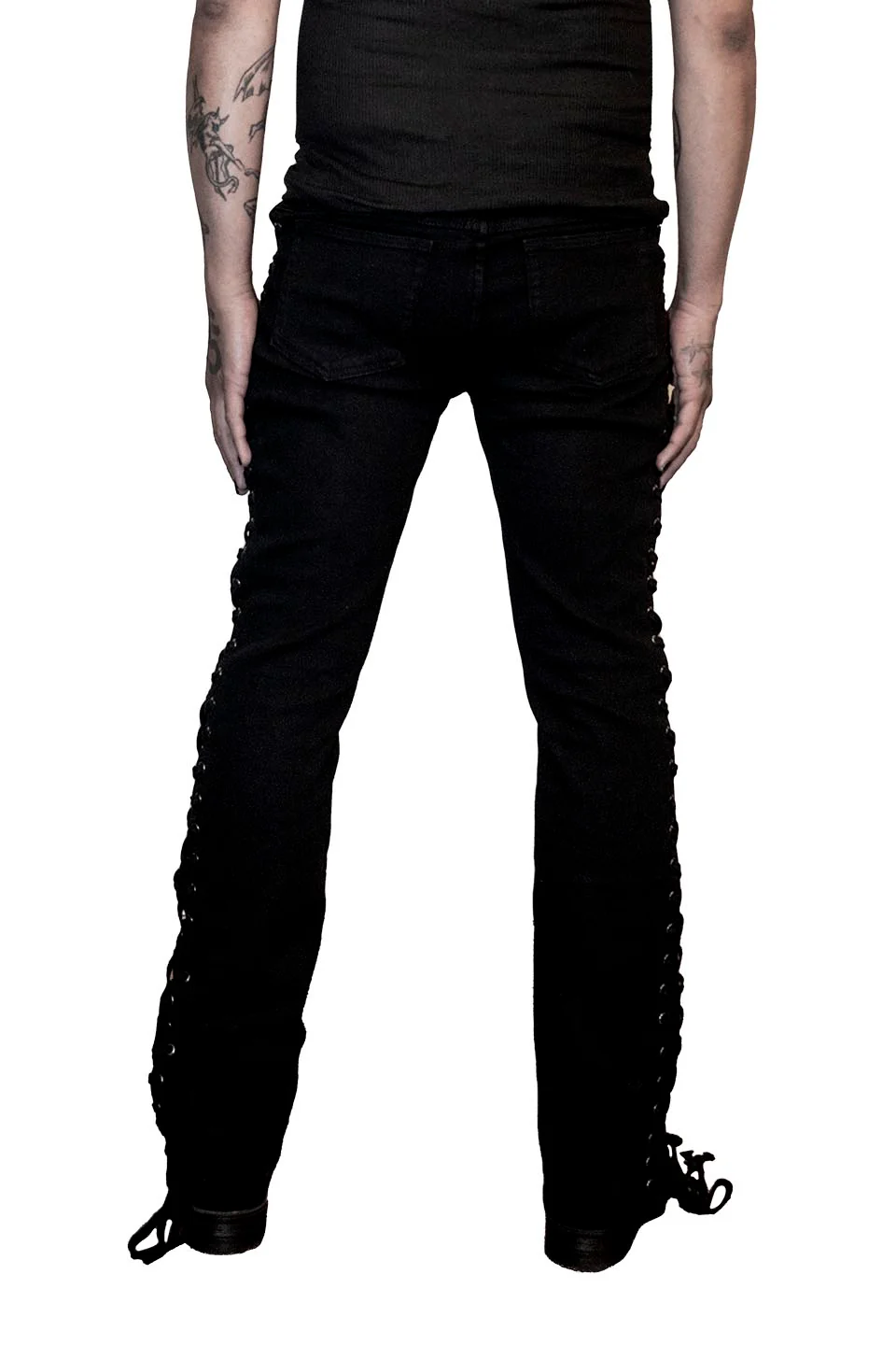 Side Lace Rocker Jeans - Image 11