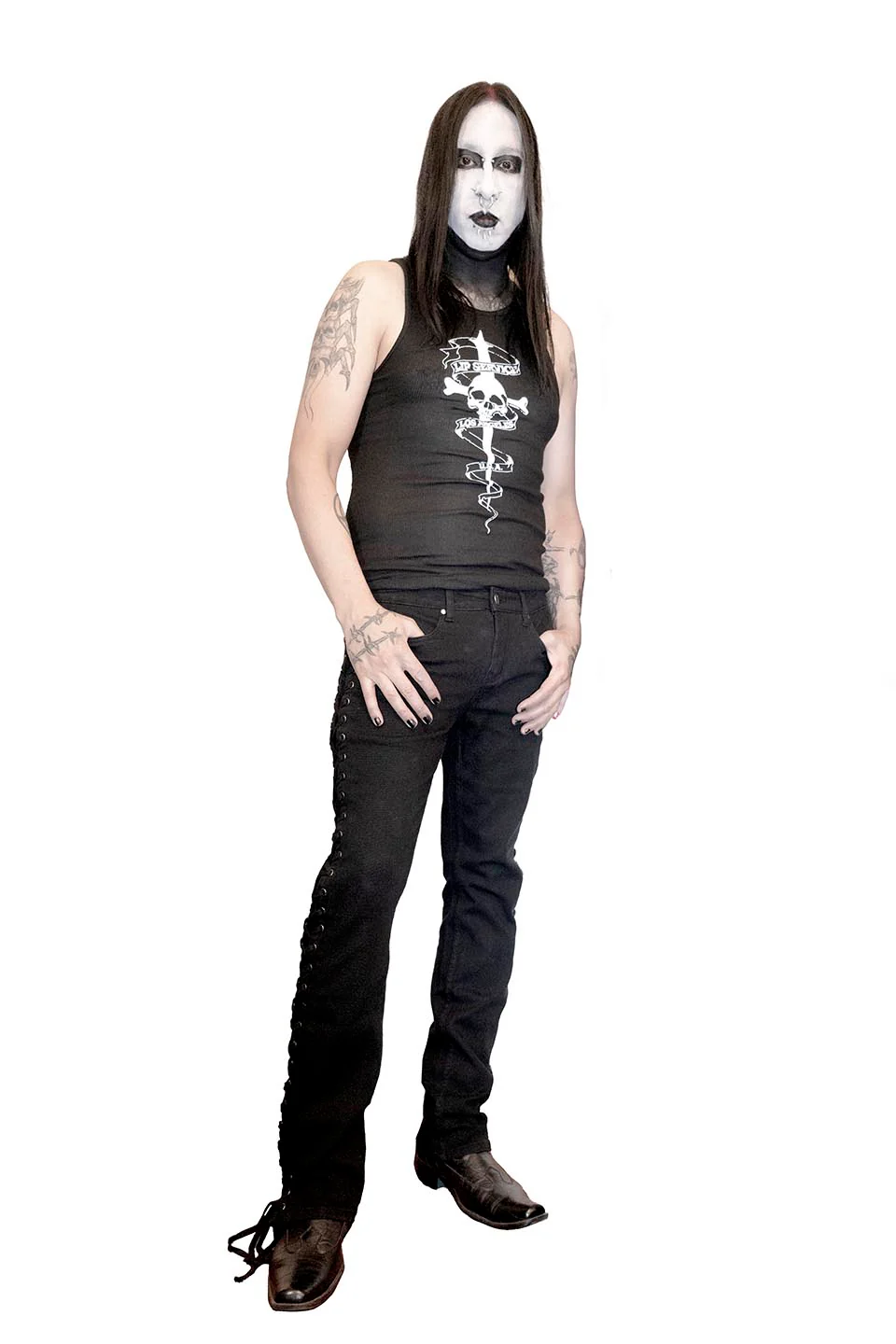 Side Lace Rocker Jeans - Image 5