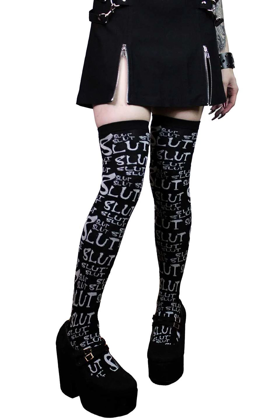 Slut Thigh High Socks